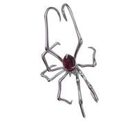 Zkydhbd Élégante manchette d'oreille en alliage robuste et portable en forme d'araignées rampantes pour fêtes, festivals et photographie de rue