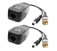 Zkydhbd Émetteurs de signaux de vidéosurveillance 4 en 1 pour systèmes AHD, CVI, TVS, CVBS, paire torsadée, gamme étendue, boîtier de protection en ABS, coaxiaux, paire torsadée, émetteurs vidéo balun