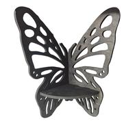 Zkydhbd Étagère d'angle flottante unique en forme de papillon accrocheur pour mettre en valeur l'étagère flottante en bois bohème étagère murale papillon étagère murale art et artisanat vitrine
