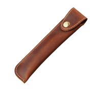 Zkydhbd Étui à stylo en cuir pour homme et femme, Brun rougeâtre