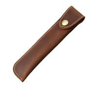 Zkydhbd Étui à stylo en cuir pour homme et femme, Marron jaunâtre.