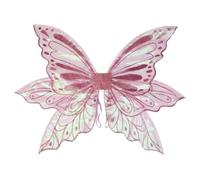 Zkydhbd Fairys Ensemble de costume avec ailes de papillon et guirlande florale avec oreilles d'elfes, accessoires de déguisement pour femmes et filles, accessoires de cosplay d'Halloween