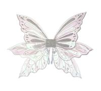 Zkydhbd Fairys Ensemble de costume avec ailes de papillon et guirlande florale avec oreilles d'elfes, accessoires de déguisement pour femmes et filles, accessoires de cosplay d'Halloween