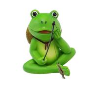 Zkydhbd Fairys Statues de jardin miniatures pour centres de table, grenouilles de pêche, décorations pour patio, cour, pelouse, accessoires de jardin