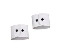 Zkydhbd Faux col/poignets décoratifs pour femme - Chemisiers - Manchettes de poignet - Décoration de faux pull d'hiver - Demi-chemisiers - Haut court pour femme, Une paire de roun blanc, taille unique