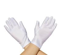 Zkydhbd Gants blancs pour uniforme formel pour garçons et filles, spectacle d'art, fête, concours de beauté formel blanc pour étiquette gants en élasthanne pour enfants, Grand garçon, taille unique
