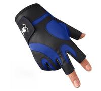 Zkydhbd Gants de pêche sur glace, gants de pêche à 3 doigts coupés, résistance à l'usure, accessoires pour kayak, équipement de mouche pour homme et femme avec fibre