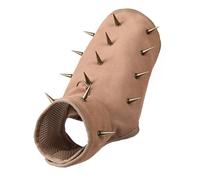 Zkydhbd Gilet de protection ergonomique pour chien avec rivets en métal pour promenades quotidiennes indéchirables contre les attaques Vêtements pour petites races