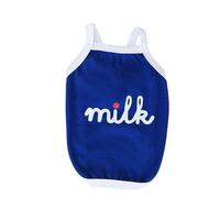 Zkydhbd Gilet respirant avec lettres imprimées - Costume de printemps et de promenade pour les journées chaudes - Joli costume pastoral fin pour chien et chat - Pour petits chiens - Porte-jarretelles