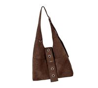 Zkydhbd Grand sac à main rétro sous les aisselles, sac à main esthétique coréen, design polyvalent pour tenues professionnelles et décontractées, sac de navetteur spacieux pour le travail, café, One