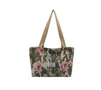 Zkydhbd Grand sac à motif oriental pour bureau - Design ergonomique - En toile pratique - Compartiments de rangement pratiques - Sac de travail organisationnel avec compartiments, Vert, One Size