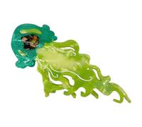 Zkydhbd Grande pince à cheveux en forme de méduse colorée pour femme en acétate forte prise en main pour une coiffure sécurisée de fêtes à thème