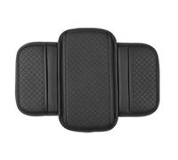 Zkydhbd Housse d'accoudoir de voiture en cuir souple et solide avec design antidérapant et poches latérales spacieuses pour console centrale coussins d'accoudoir réglables