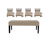 Zkydhbd Housse de banc imperméable avec corde élastique pour différents pieds de tabouret, tissu polyester résistant aux éclaboussures