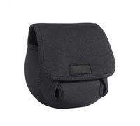 Zkydhbd Housse de protection pour moulinet de pêche à l'appât, pochette de rangement, sac de pêche résistant aux chocs, Noir , M