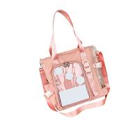 Zkydhbd Itabag Sac à main à bandoulière transparent pour écolière japonaise grande capacité avec fenêtre transparente, a, One Size