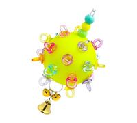 Zkydhbd Jouet à mâcher sûr pour oiseaux avec chaîne à suspendre avec clochettes pour perroquets et réduire l'ennui de la cage Accessoires de divertissement Accessoires de cage à oiseaux