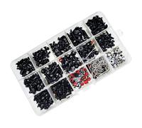 Zkydhbd Kit de 500 vis avec boîte de rangement pour télécommandes, entretien du véhicule, kit de vis en alliage d'acier pour télécommandes de véhicules