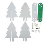 Zkydhbd Kit de sapin de Noël électronique alimenté par USB avec lumières LED clignotantes pour la pratique de la soudure facile à utiliser
