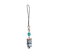Zkydhbd Lanière de poignet pour téléphone portable - Porte-clés en forme de cœur - Anti-perte - Pour femme et fille