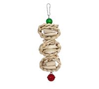 Zkydhbd Le jouet interactif pour oiseaux aide à maintenir le bec et fournit des matériaux sûrs pour tous les oiseaux à mâcher à suspendre