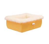 Zkydhbd Lit pour animal de compagnie avec coussin amovible et doux - Beau canapé épais à poils longs - Coussin amovible