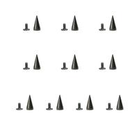 Zkydhbd Lot de 10 clous à vis élégants en alliage texturé pour ceintures, colliers et accessoires de mode, 7 pointed cone 7x14., Comme décrit, Comme décrit.