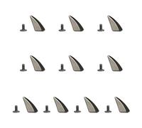 Zkydhbd Lot de 10 clous à vis élégants en alliage texturé pour ceintures, colliers et accessoires de mode, 10 horns 11x16, Comme décrit, Comme décrit.