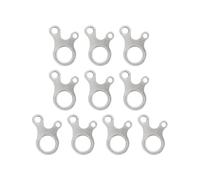 Zkydhbd Lot de 10 tendeurs de corde en alliage d'aluminium - Régulateur de résistance - Longueur réglable - Accessoire de tente - Tendeurs de cordon de camping
