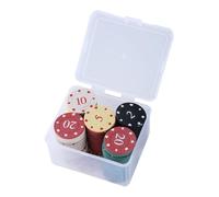 Zkydhbd Lot de 100 jetons de casinos pour l'enseignement des pièces de monnaie - Petit comptage d'apprentissage - Jeu de roulettes - Jeton de bingo