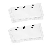 Zkydhbd Lot de 2 sacs d'observation de poissons pliables transparents avec échelle pour sac à leurre portable