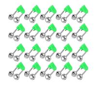 Zkydhbd Lot de 20 cloches pour canne à pêche, double alarme, leurres de bouchées, indicateurs de pêche