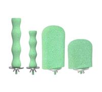 Zkydhbd Lot de 4 bâtons à mâcher molaires pour perchoir à oiseaux pour soins du bec et des dents - Grand support pour perchoir pour perroquet