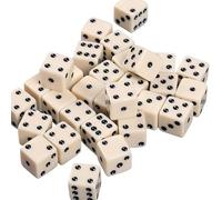 Zkydhbd Lot de 50 cubes neutres de 1,2 cm pour apprentissage des probabilités et stratégies, concours de probabilité, équipement pédagogique