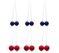 Zkydhbd Lot de 6 bolas en forme d'échelle pour barbecues, événements sociaux, pique-niques, jeux de fête en plein air
