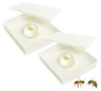 Zkydhbd Mangeoire à eau carrée 6 L - Équipement d'apiculture ABS - Convient pour les ruches Langstroth - Sans déversement