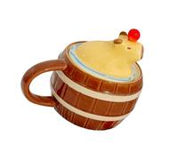 Zkydhbd Mug en céramique avec motif animal de dessin animé 450 ml - Joli café et thé - Pour la maison et le bureau