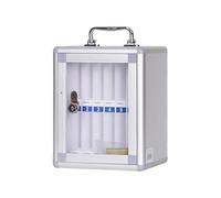 Zkydhbd Organisateur de rangement mural transparent pour téléphone portable en alliage d'aluminium pour salle de classe, dortoir, armoire de rangement pour téléphone avec serrure