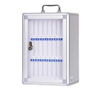 Zkydhbd Organisateur de rangement mural transparent pour téléphone portable en alliage d'aluminium pour salle de classe, dortoir, armoire de rangement pour téléphone avec serrure