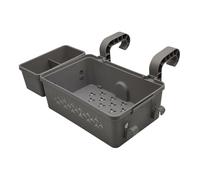 Zkydhbd Panier de piscine avec trous de drainage - Étagère au sol pour serviettes, tasses, téléphones - Panier de piscine - Organiseur de rangement pour serviettes et tasses