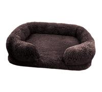 Zkydhbd Panier en fourrure pour petit chiot, chaton avec coussin amovible, multicolore pour petits chiens