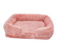 Zkydhbd Panier en fourrure pour petit chiot, chaton avec coussin amovible, multicolore pour petits chiens