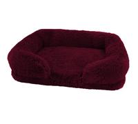 Zkydhbd Panier en fourrure pour petit chiot, chaton avec coussin amovible, multicolore pour petits chiens