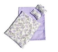 Zkydhbd Parure de lit miniature 1/12 avec oreiller et drap de couette pour maison de poupée, décoration de projet de modélisme