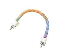 Zkydhbd Perchoir en corde pour oiseaux - Multicolore - Pliable - Corde d'escalade - Jouet pour calopsittes perruches et petits animaux de compagnie