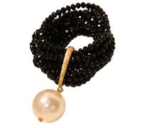 Zkydhbd Perles en cristal artificiel multicouches avec résine légère pour un port quotidien confortable et les fêtes pour les fêtes quotidiennes, taille unique, Comme décrit