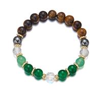 Zkydhbd Perles géométriques uniques avec perles pour les femmes de tous âges embrassant l'individualité et le charme naturel fait à la main, taille unique, Comme décrit