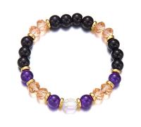 Zkydhbd Perles géométriques uniques avec perles pour les femmes de tous âges embrassant l'individualité et le charme naturel fait à la main, taille unique, Comme décrit