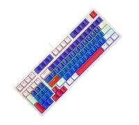 Zkydhbd Petit clavier de jeu mécanique 98 touches avec rétroéclairage LED Clavier ergonomique pour PC Gamers Bureau Rétroéclairage LED