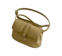 Zkydhbd Petit sac carré tendance avec sangle réglable, sac à bandoulière élégant en polyuréthane pour les professionnels et les étudiants, sac à bandoulière, jaune, One Size